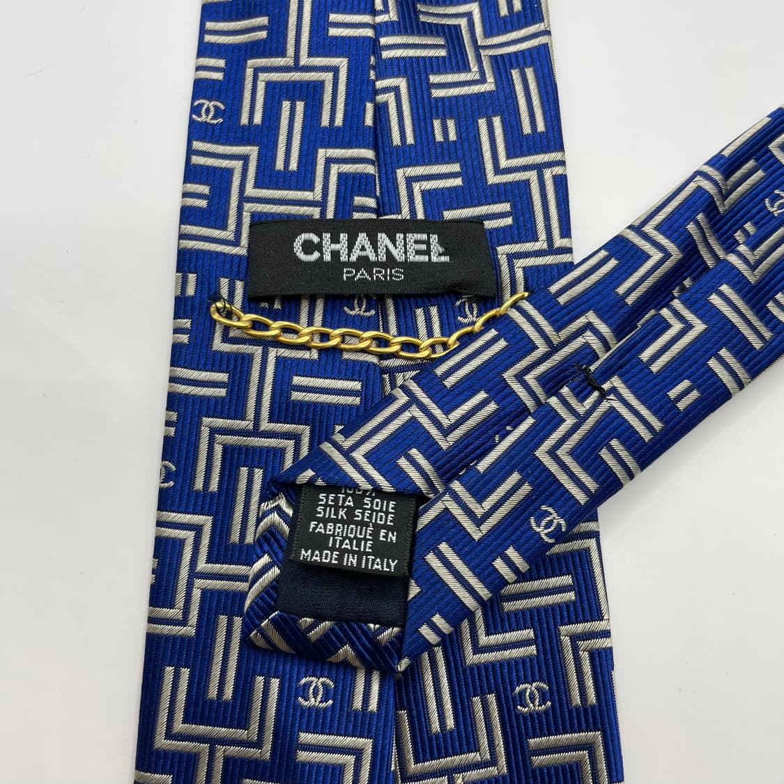 705) (CHANEL) 샤넬 패턴 넥타이 상품이미지5