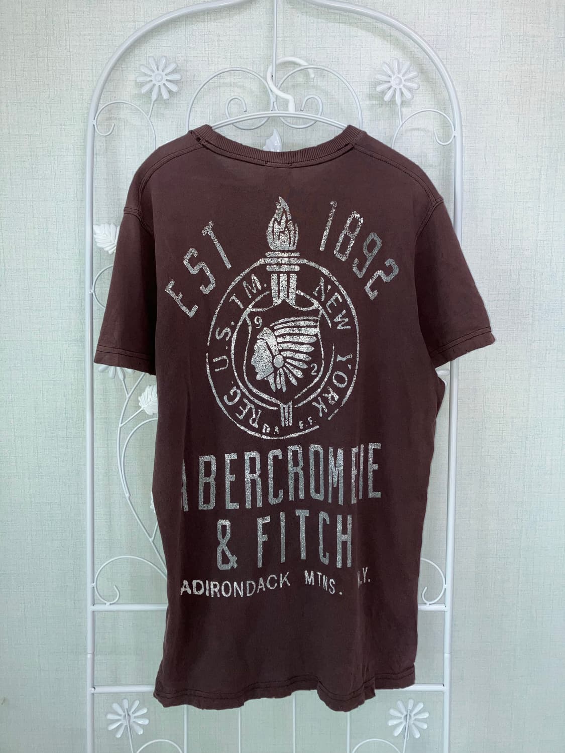 빈티지 아베크롬비 자수 반팔 티셔츠 y2k 스트릿 갸루 펑키504 상품이미지1
