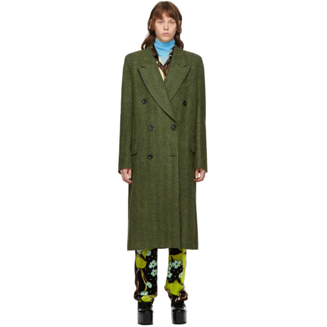 드리스 반 노튼 알파카 트위드 코트 상품이미지2