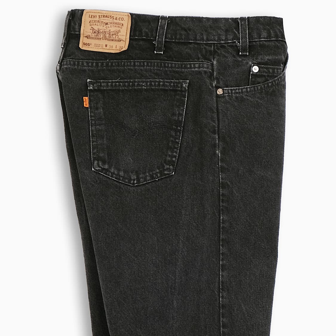 리바이스 505 오렌지탭 흑청 90s USA 37인치 OR5053899 상품이미지5