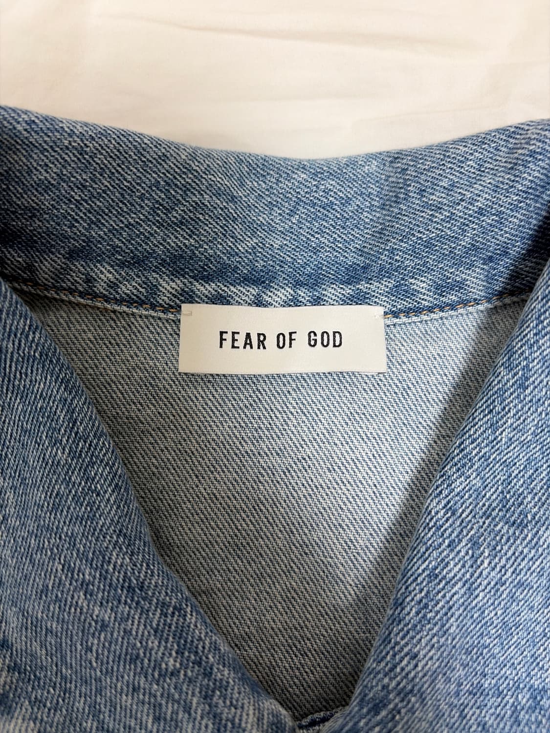 피어오브갓 시빌컬렉션 데님 트럭커 자켓 라이트 인디고 상품이미지8