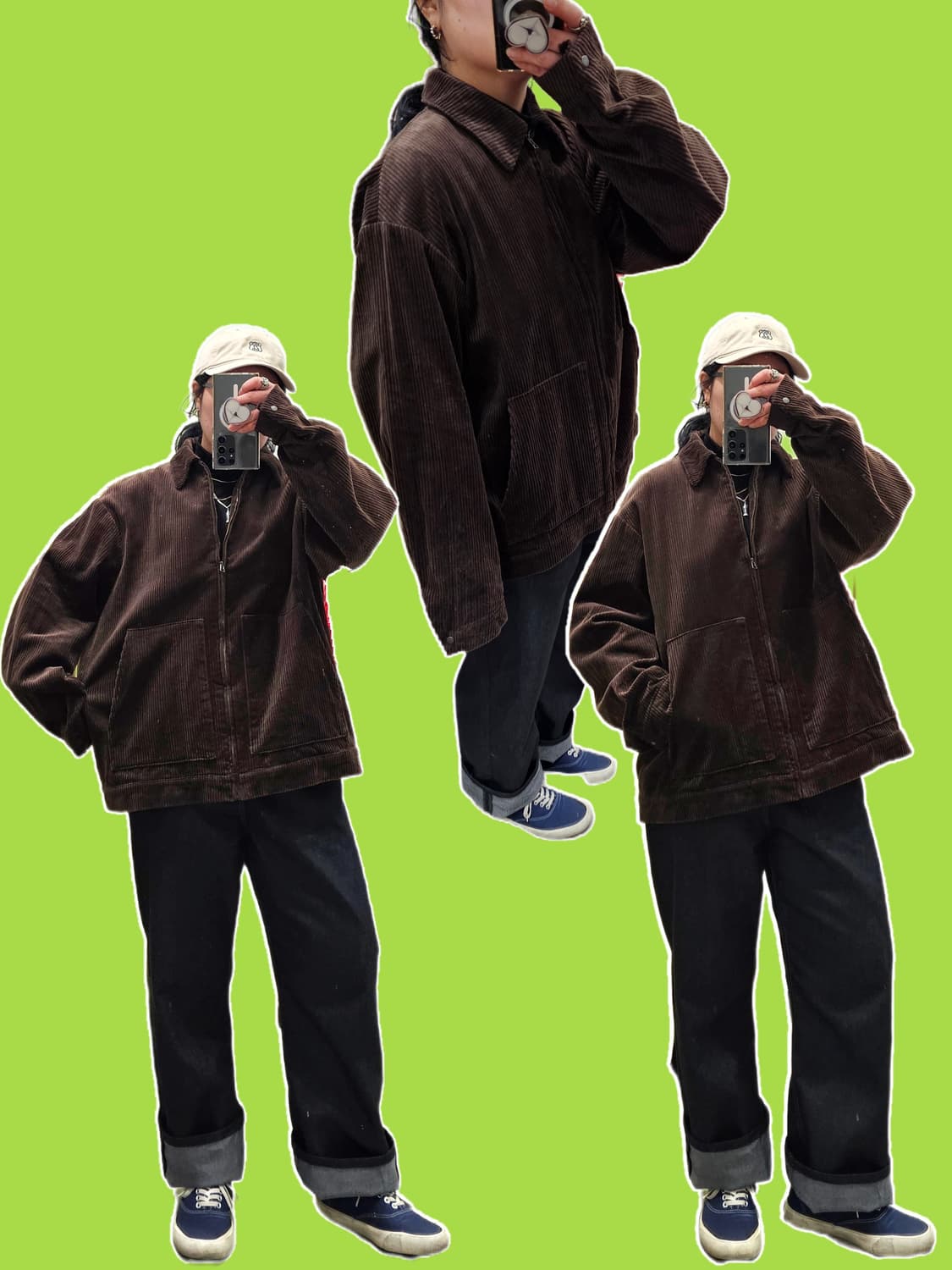 Nico and 초코브라운 코듀로이 블루종 상품이미지2