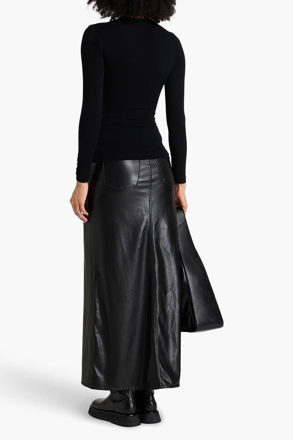 (정품/새상품) 제임스펄스 여성 블랙 셔링 롱슬리브 상품이미지6