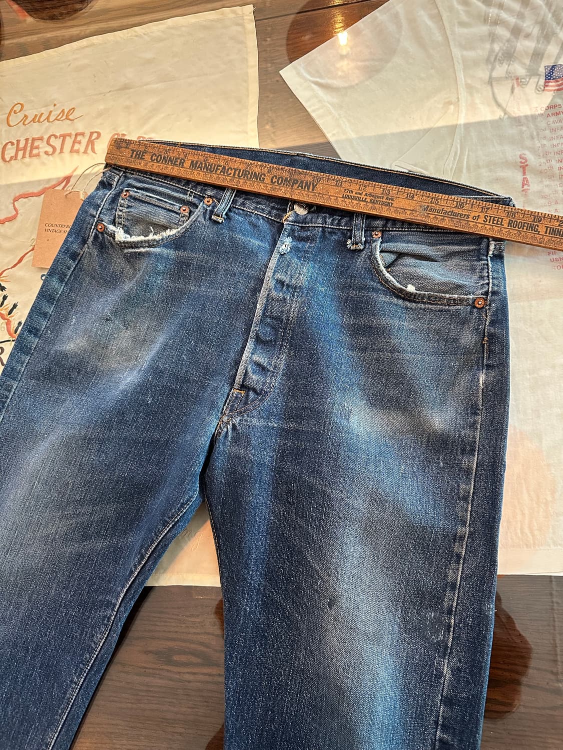 70s USA LEVIS 501 66전기 denim pants 상품이미지9