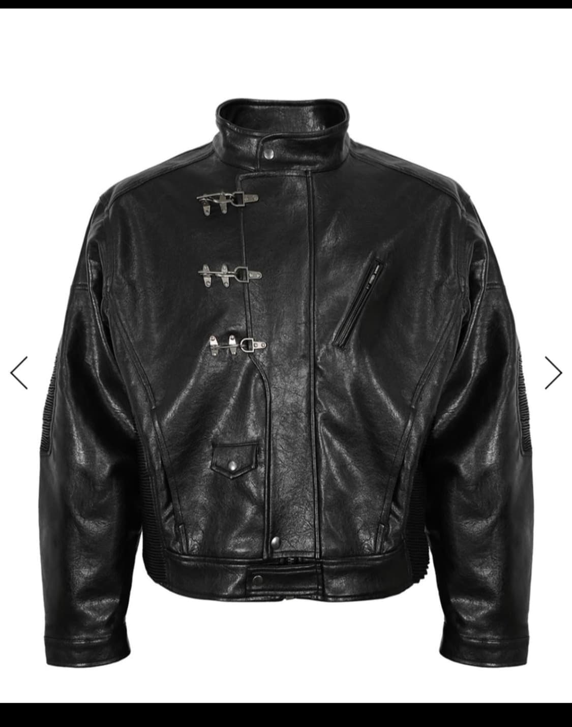 비엑세스 레더자켓 상품이미지1