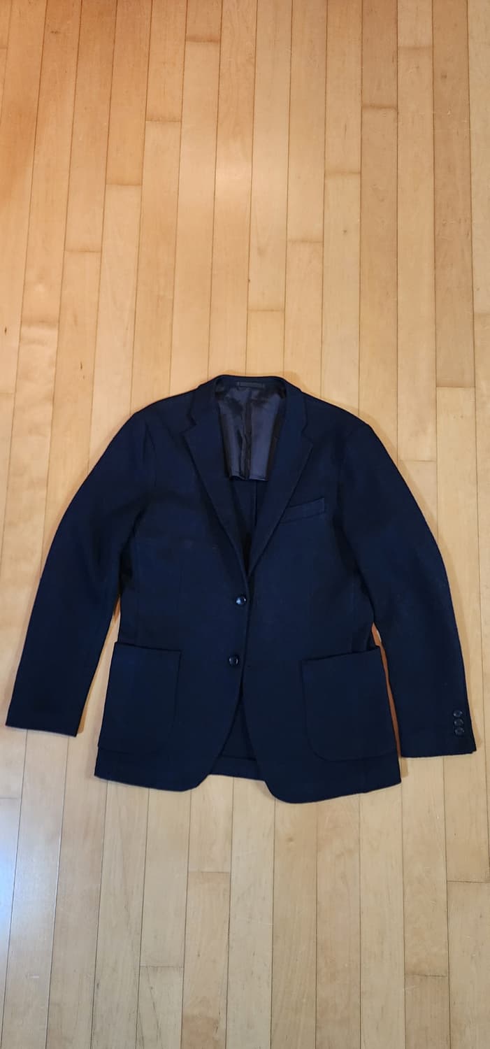 (간절기용)유니클로 네이비 모직 자켓 L 상품이미지4