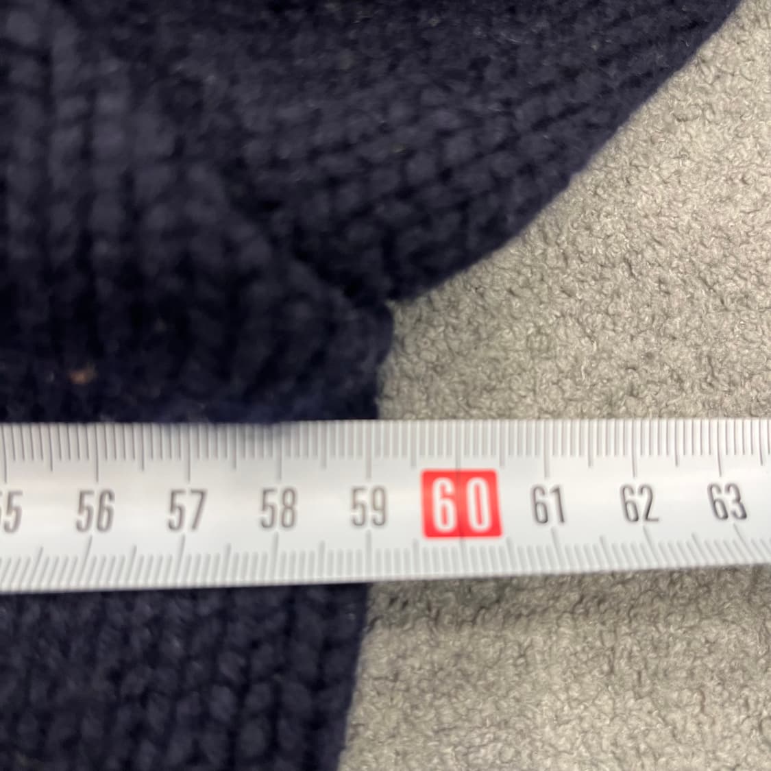 100 필라 네이비 니트집업 상품이미지8
