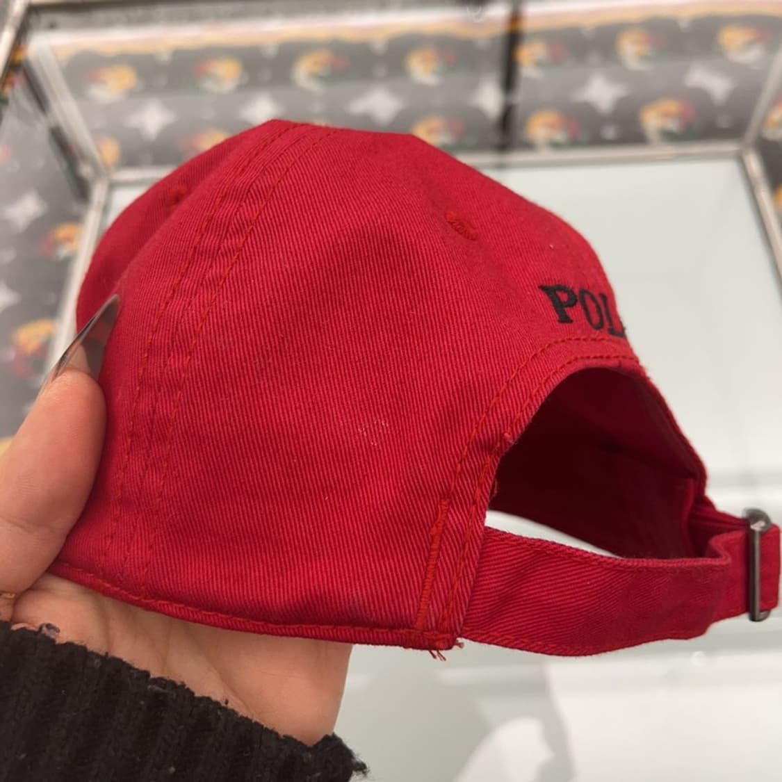 폴로 랄프로렌 빈티지 레트로 비비드레드 볼캡 C08436 상품이미지5