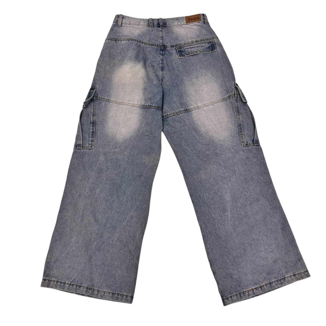 어반드레스 유니섹스 빅 와이드 카고 데님 팬츠 상품이미지5