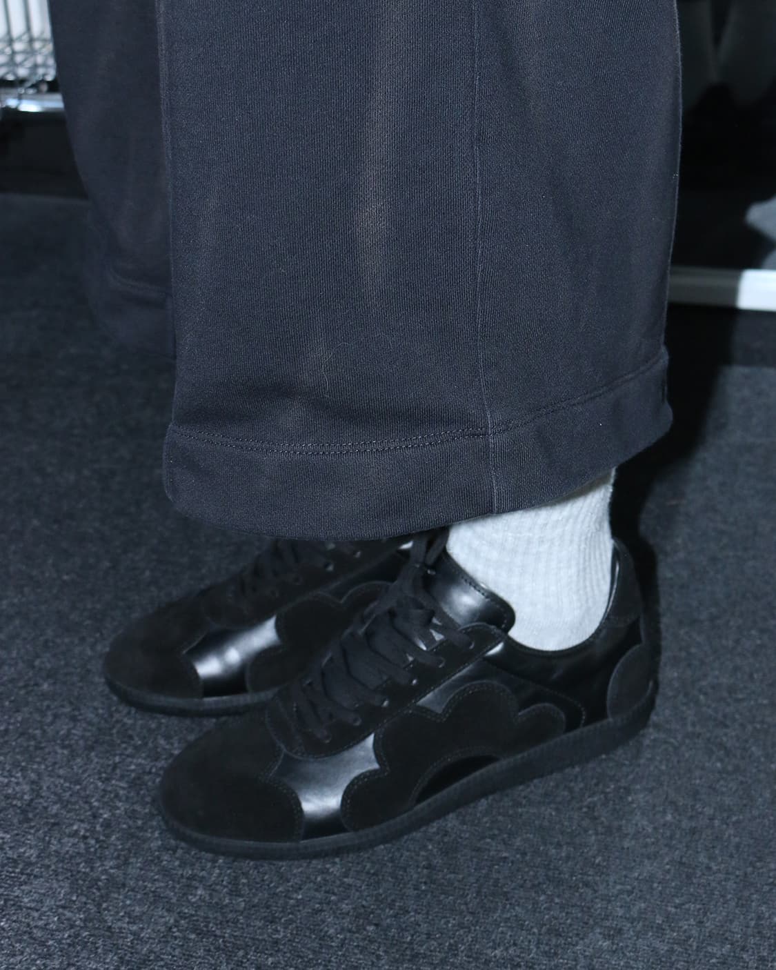 라드 뮤지션 블랙 레더 스니커즈 상품이미지3