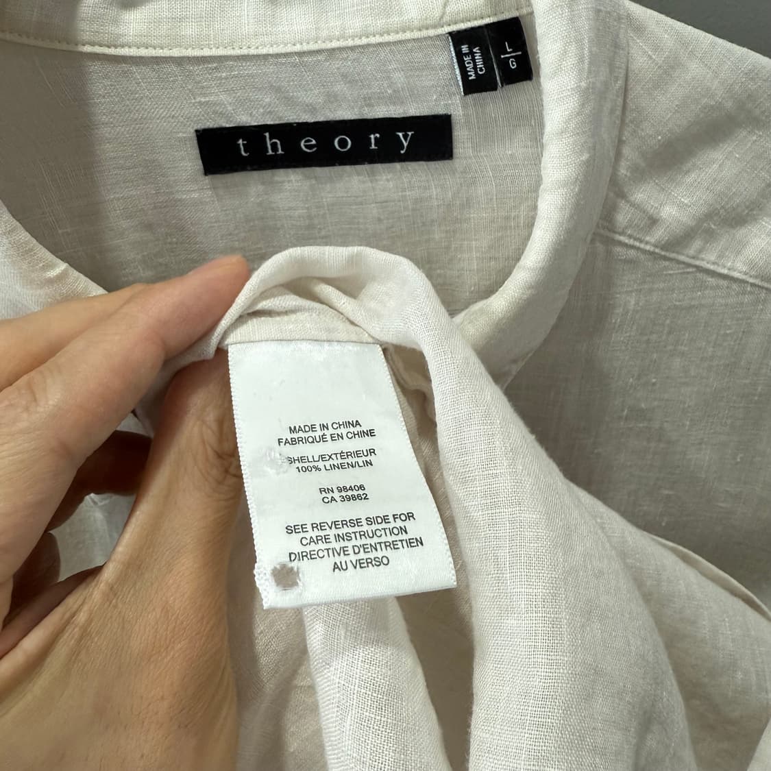 L 띠어리 theory 린넨 셔츠 남방 상품이미지4