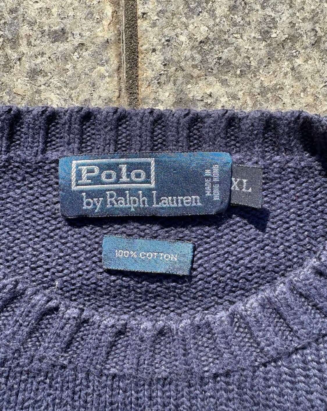 폴로 니트 네이비 XL 상품이미지3