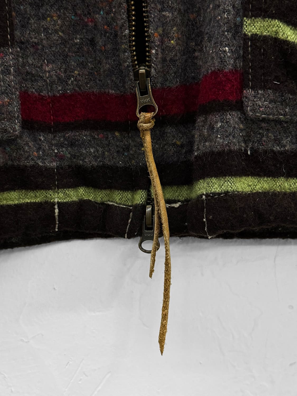 ku usa 스트라이프 울 후드집업 상품이미지5