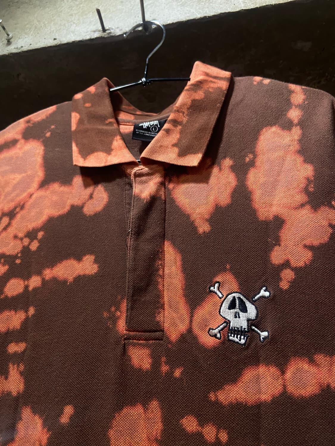 00s stussy 올드 스투시 블리치 타이다이 PK 카라티 상품이미지1