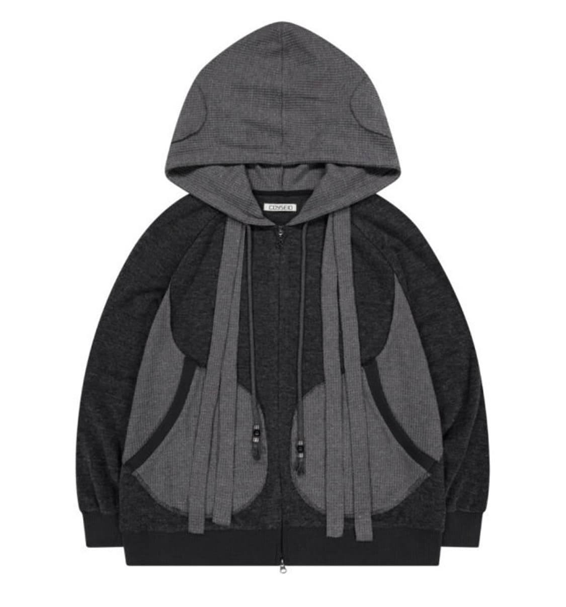 코이세이오 이어머프 후드집업 차콜 상품이미지1
