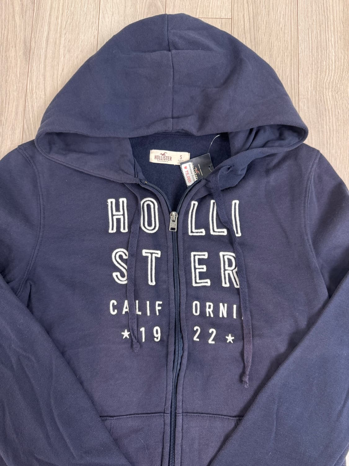 홀리스터 네이비 슬림핏 후드집업 상품이미지3