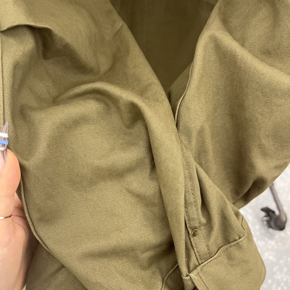 라퍼지스토어 빈티지 피쉬테일 말차카키 야상 자켓 L C07655 상품이미지6