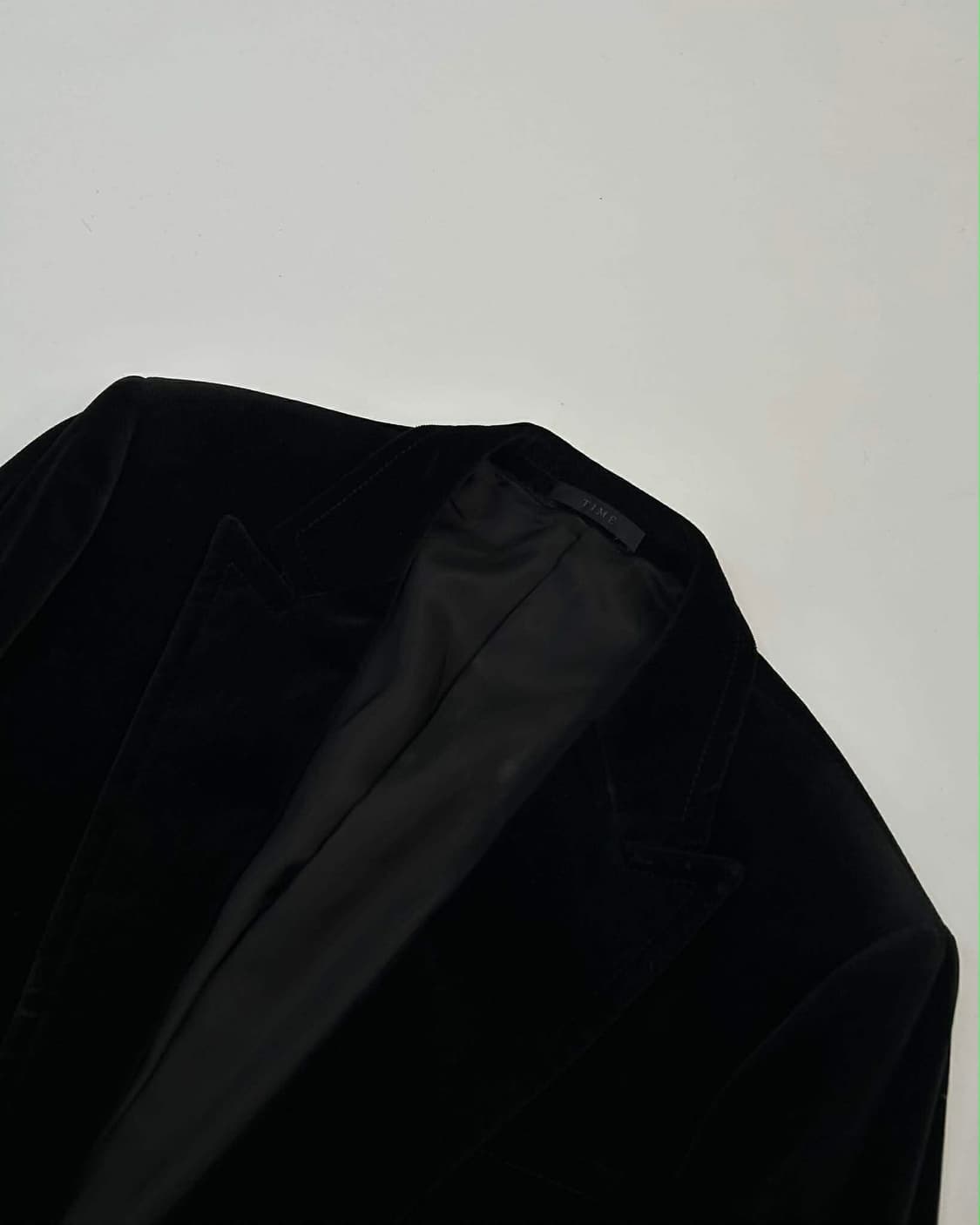 [110] 타임 한섬 벨벳 블랙 남성 1B 블레이져 자켓 상품이미지3