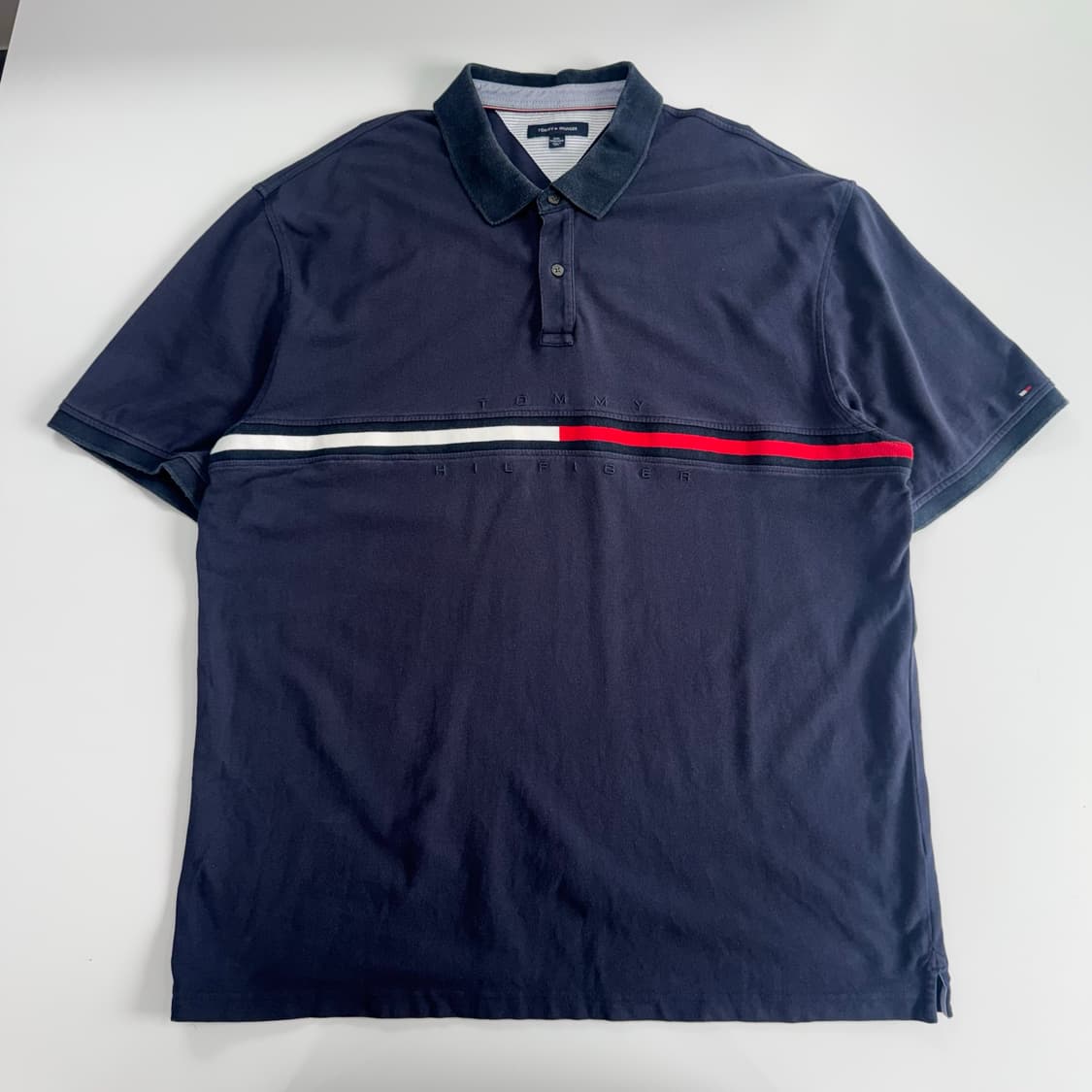 Tommy Hilfiger 타미힐피거 네이비 카라 반팔 상품이미지3