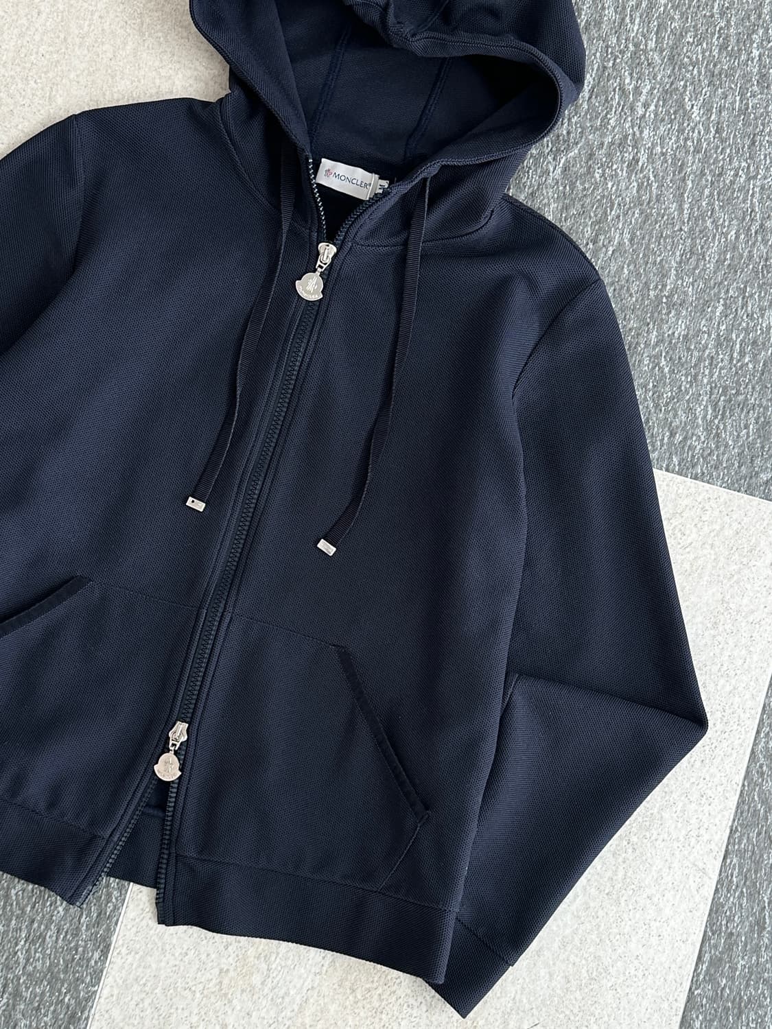 몽클레어 네이비 와플 후드집업  상품이미지7