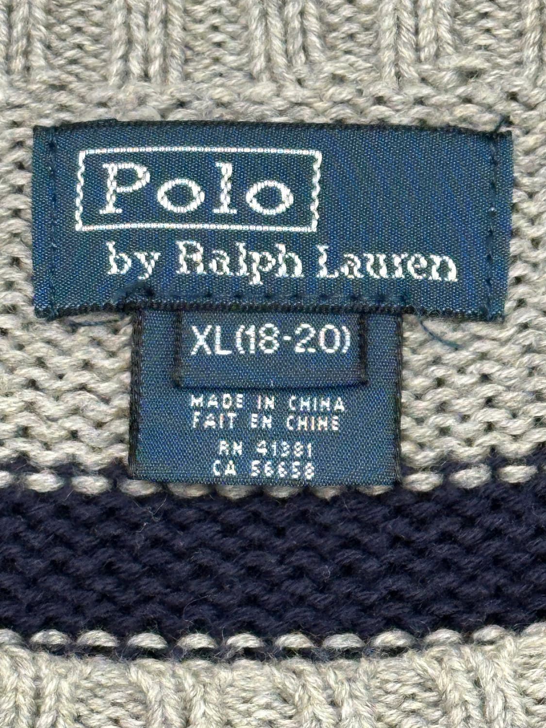폴로 랄프로렌 니트 [18-20]  XL 상품이미지4