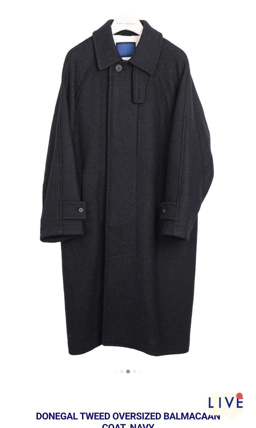 [구매] 도큐먼트 도네갈 발마칸 코트 4종류 M,L,XL 구매 상품이미지3