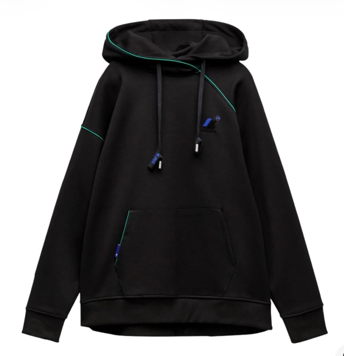 아더에러X자라  콘트라스트 후드 스웨트셔츠 블랙 상품이미지1