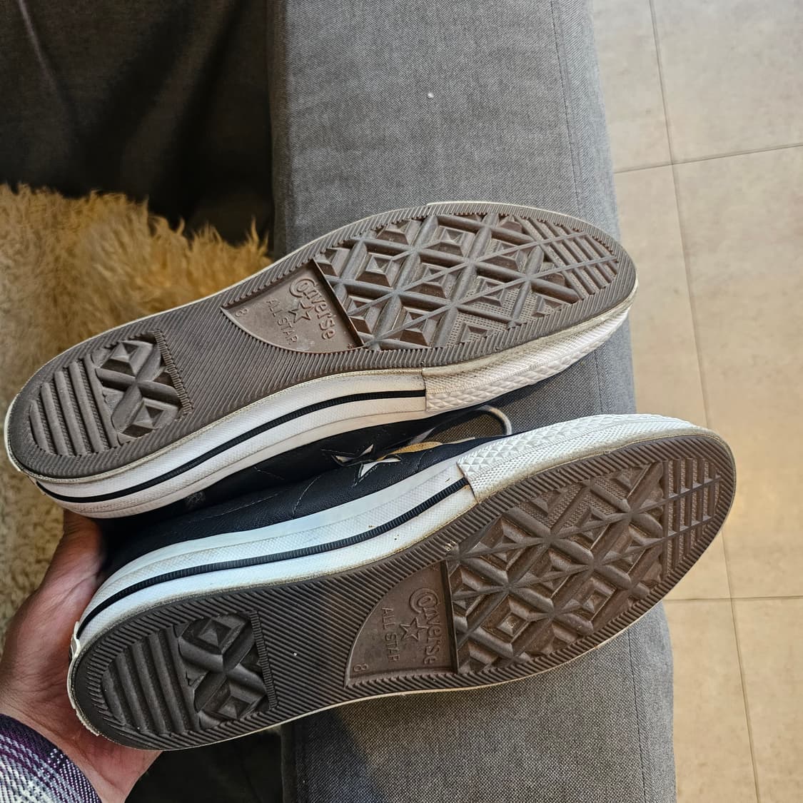 265 컨버스 원스타 무광 레더 블랙 상품이미지4