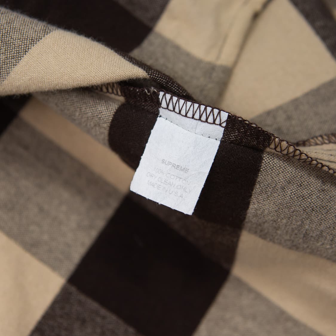 90s 슈프림 버팔로 체크 셔츠 브라운 상품이미지7