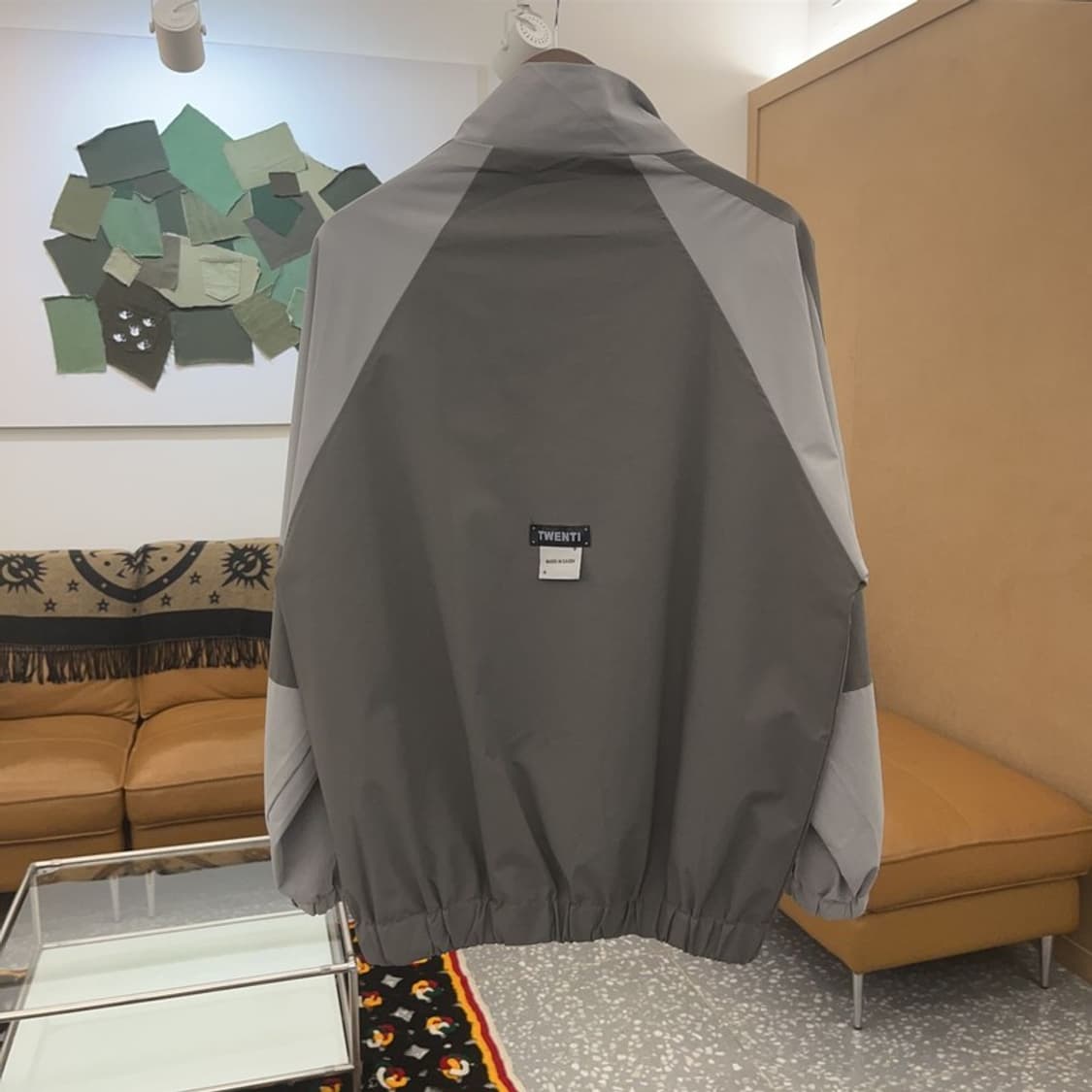 빈티지 올드스쿨  테크웨어 배색 바람막이 점퍼 L C06516 상품이미지4