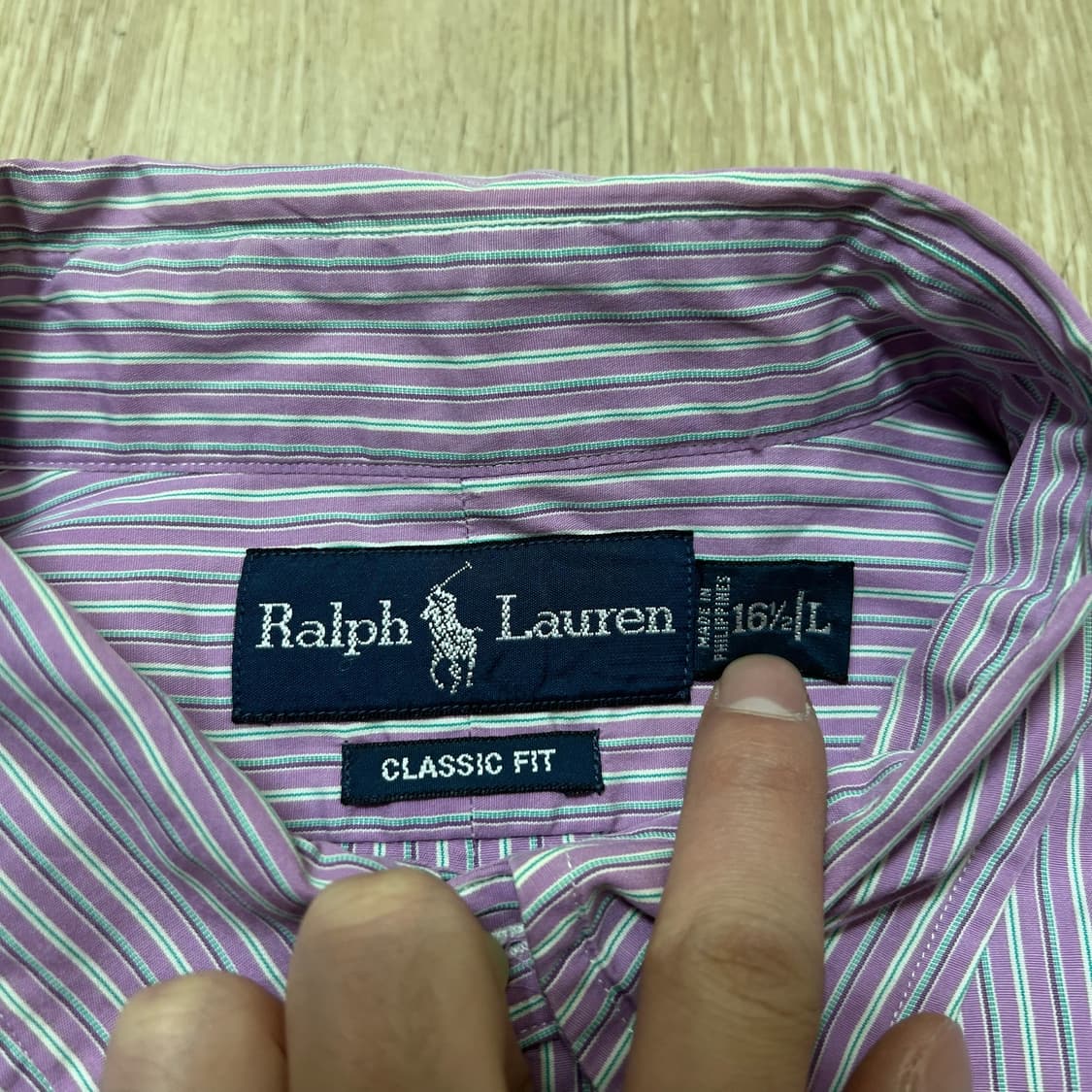 폴로 랄프로렌 스몰포니 스트라이프 셔츠 L/100  상품이미지5