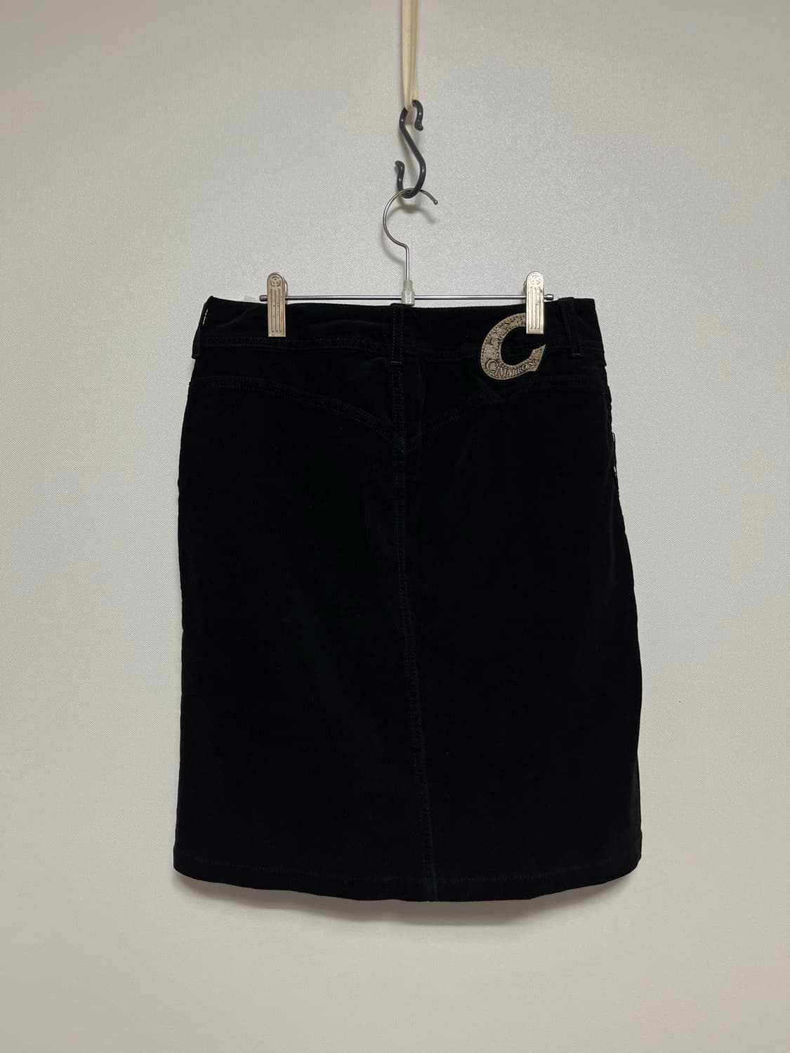 시마론 검정 코듀로이 미니스커트 새상품 27 상품이미지5