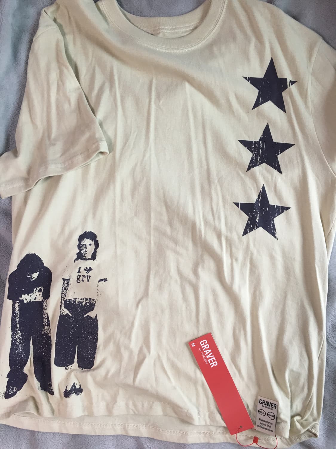 그레이버 STAR3 반소매 SAND BEIGE_GREY LOGO 상품이미지2