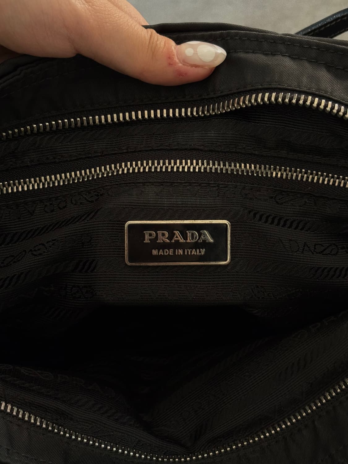 Prada 프라다 포코노 나일론 레더 토트백 상품이미지6