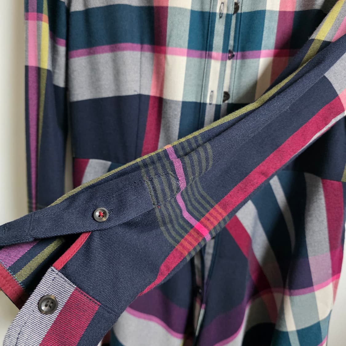 새상품) 헤지스 네이비체크 셔츠원피스 90(55사이즈) 상품이미지8