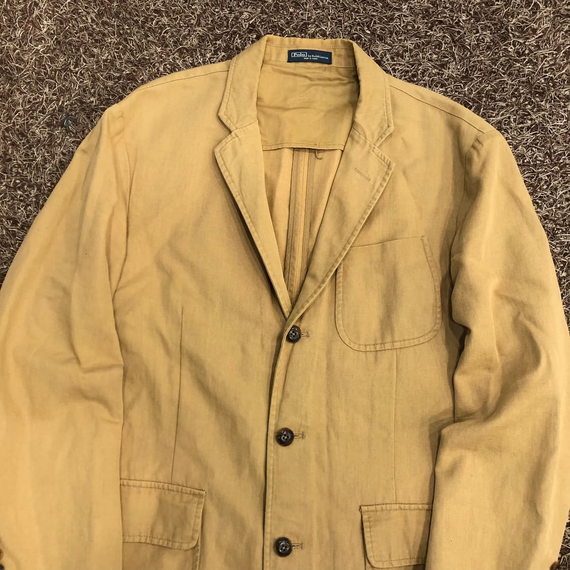 폴로 랄프로렌 베이지 코튼 블레이저 자켓 상품이미지2