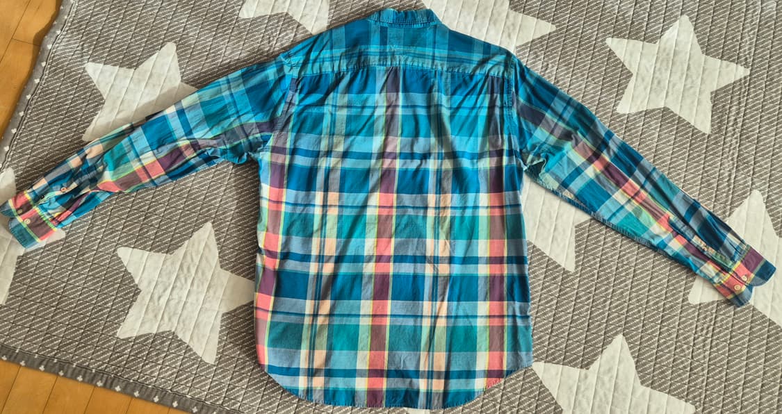 빈티지 타미 힐피거 체크 남방 XL[긴팔/반팔] 상품이미지4