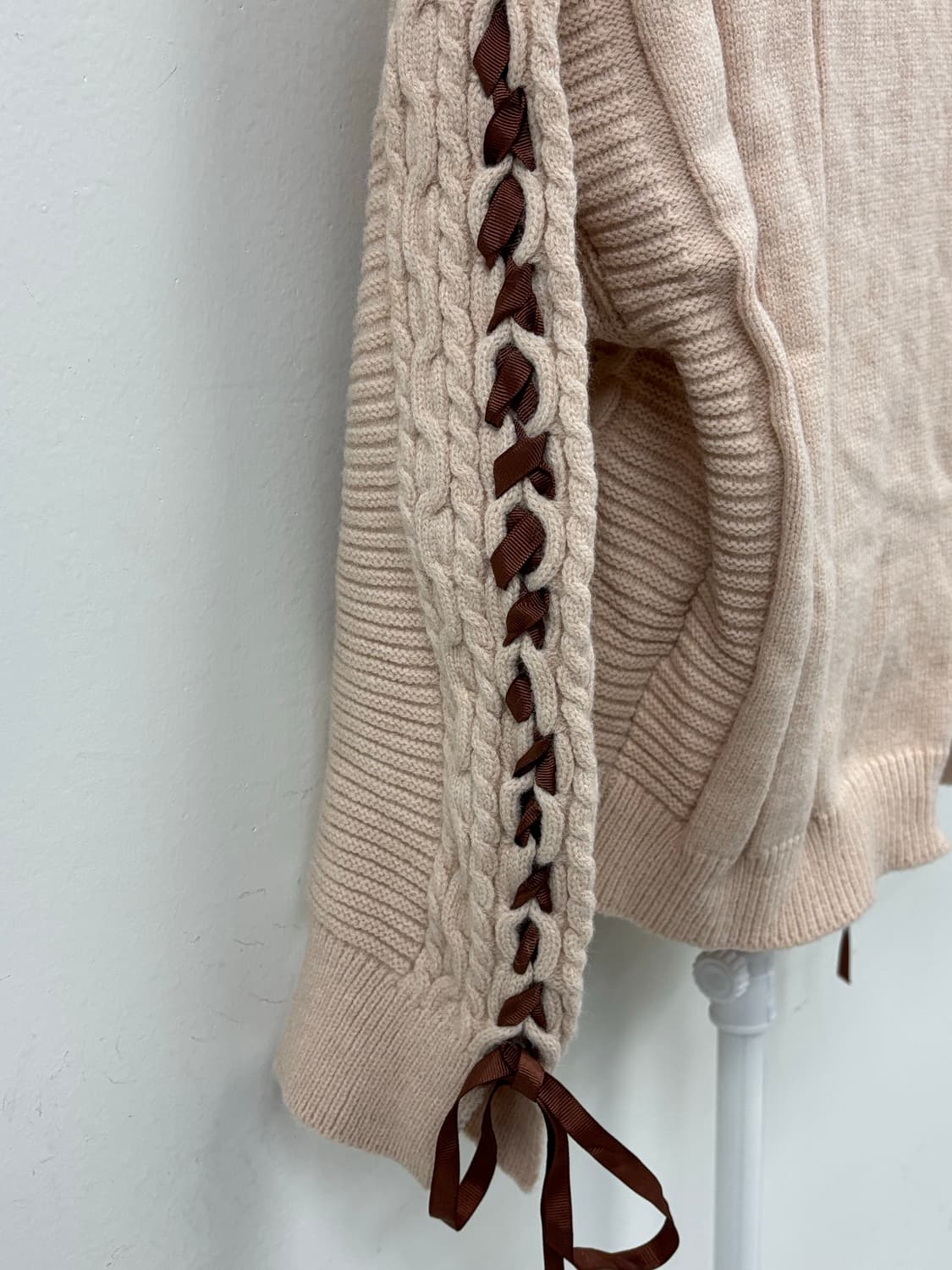 빈티지 러블리 연핑크 니트 상품이미지6