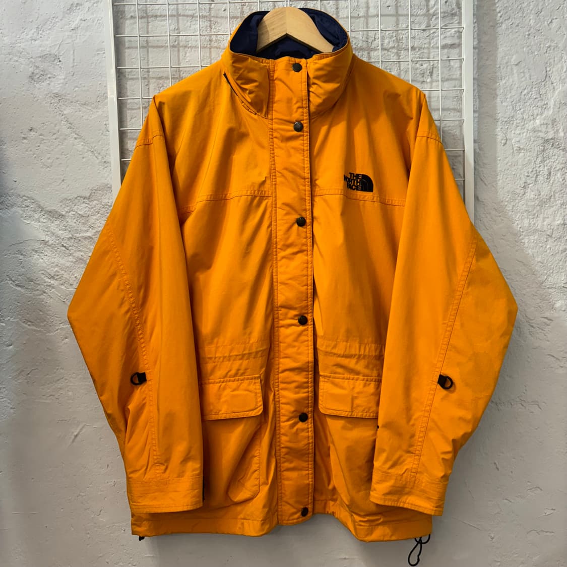 90s 노스페이스 GTX 옐로우 빈티지 바람막이 자켓 XL 상품이미지1