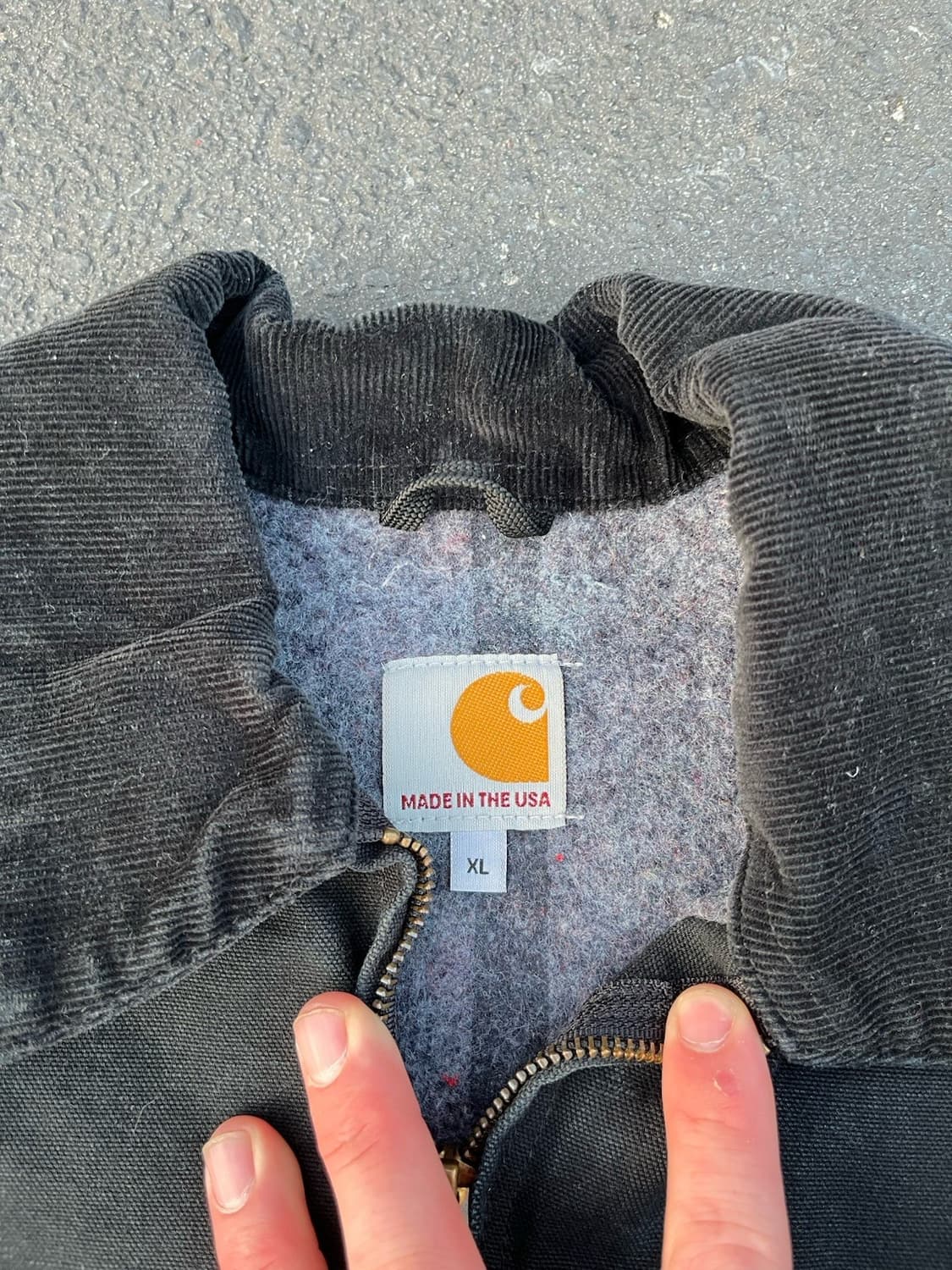 칼하트 원자력 발전소 현장 노동자 지급용 J97 디트로이트 커스텀 자켓 상품이미지5