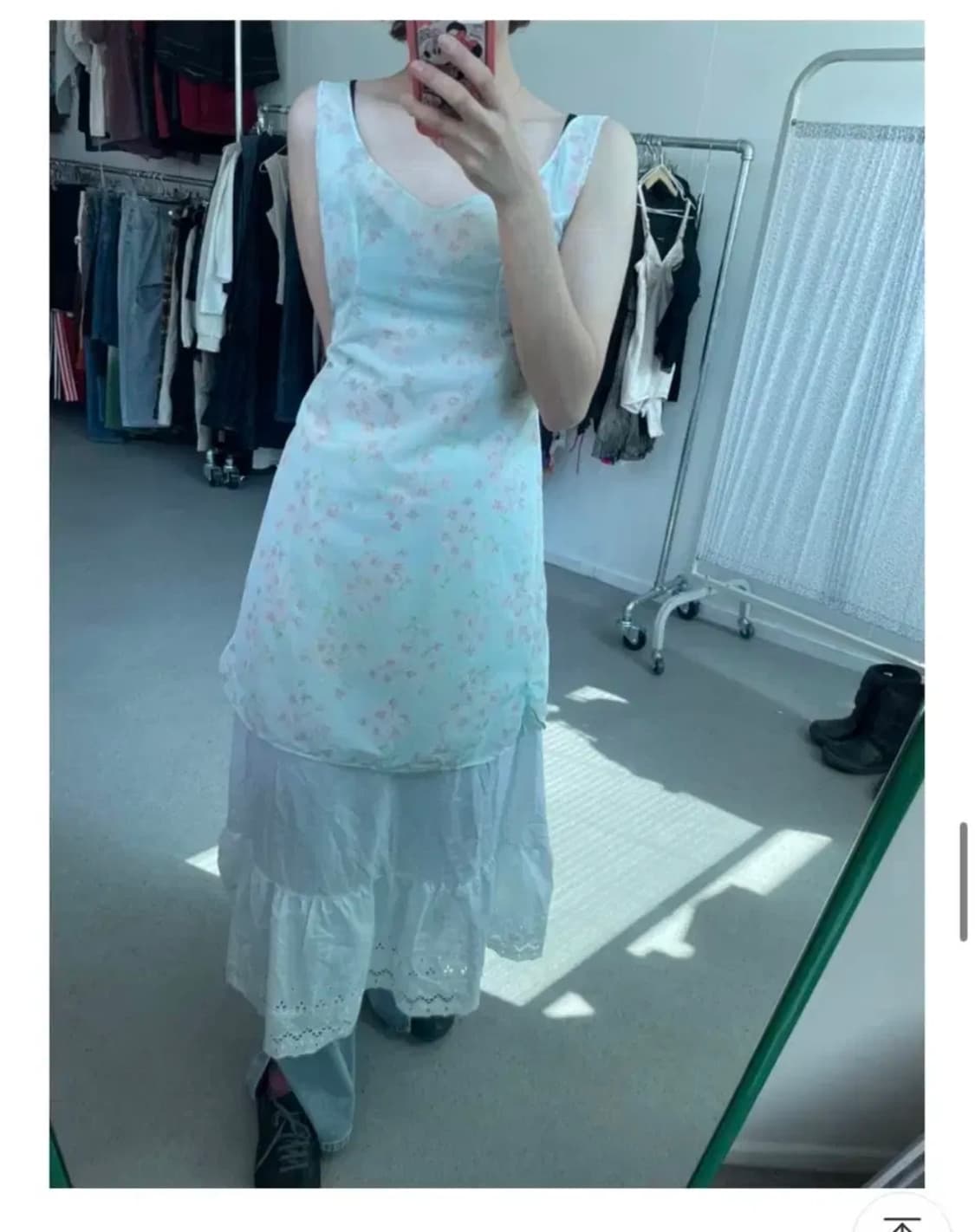 빈티지 유럽 슬립 원피스 레이어드 상품이미지3