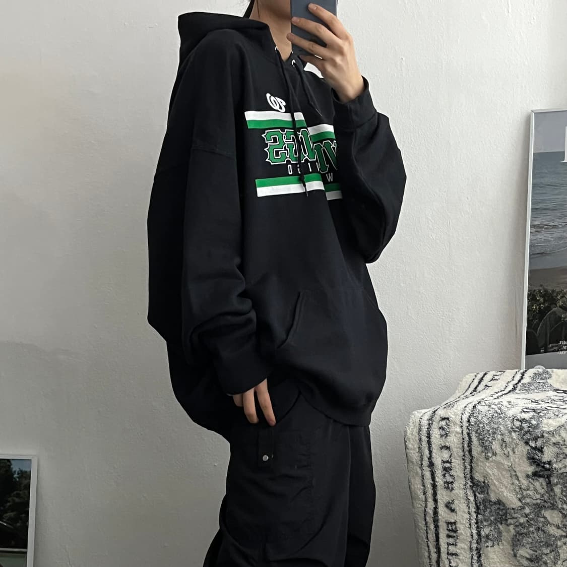 3XL) 미국빈티지후드티 오버핏후드A0676 상품이미지4