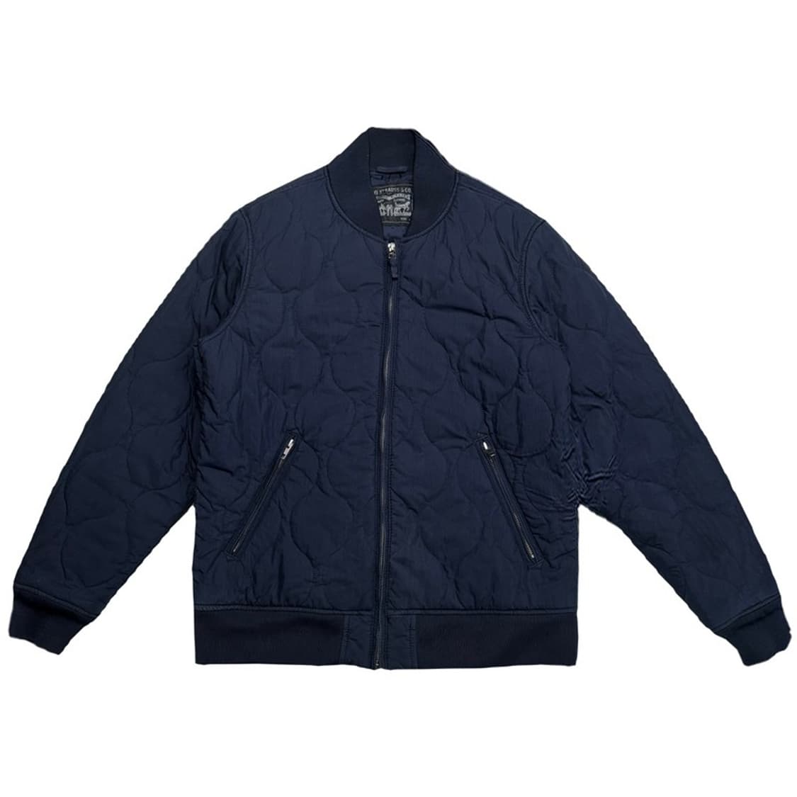 LEVIS 퀄팅 봄버 자켓 네이비 M 상품이미지1