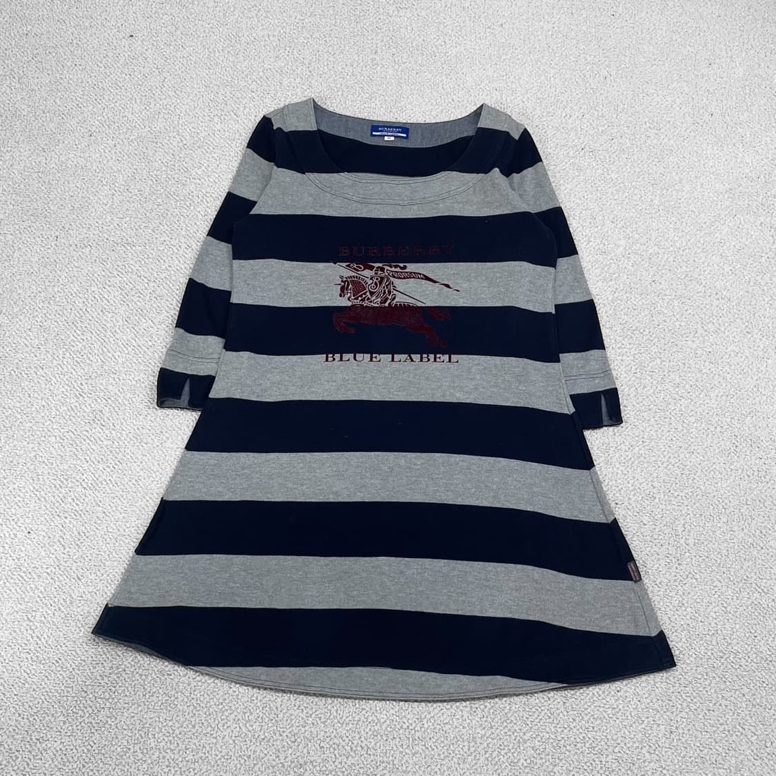 버버리 Burberry 블루라벨 기마 로고 스트라이프 원피스 상품이미지1