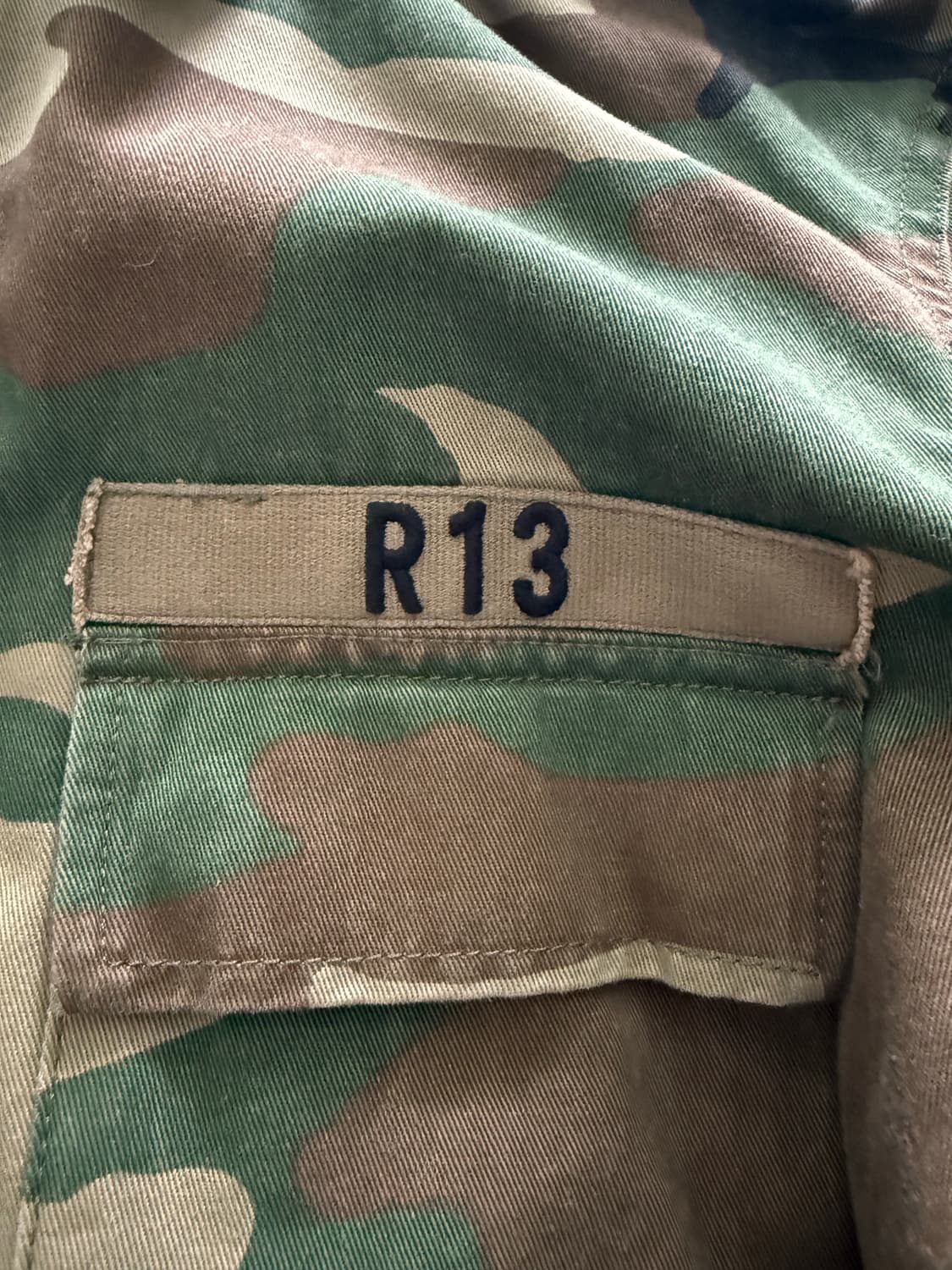 R13 16ss 옐로우 카모 아부 후디 재킷 상품이미지6