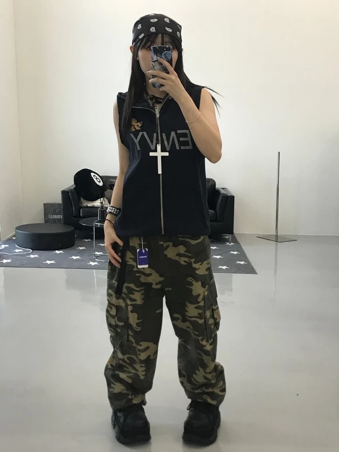 알뉴보드 ENVY 레터링 조끼 후드집업 상품이미지1