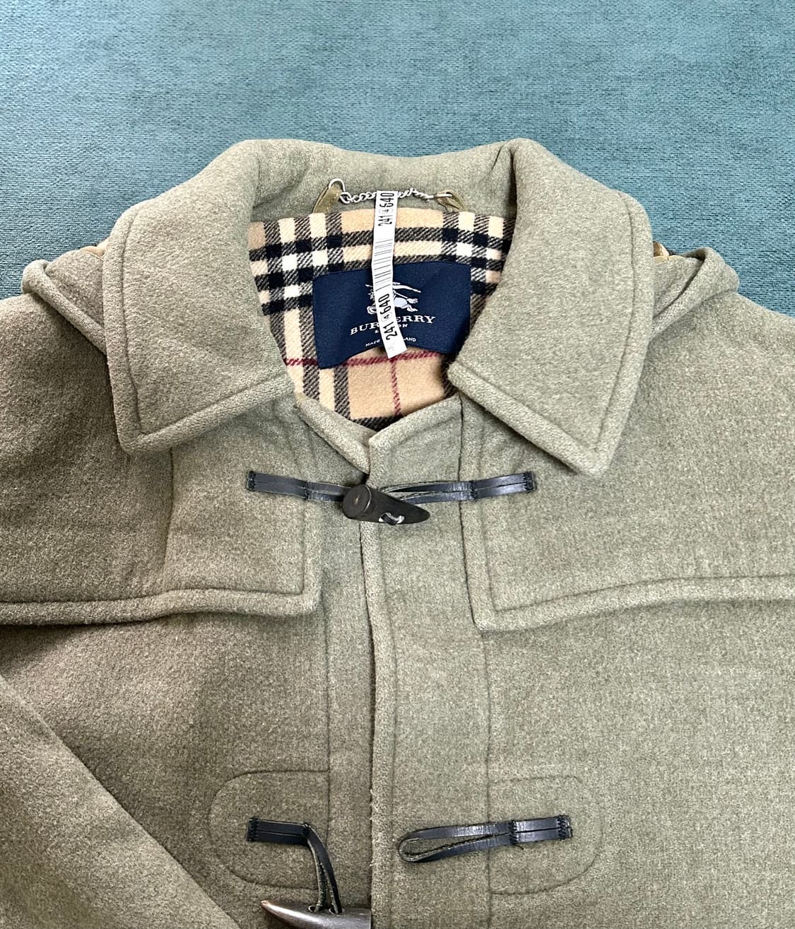 버버리 모직 더플 후드 코트 상품이미지2
