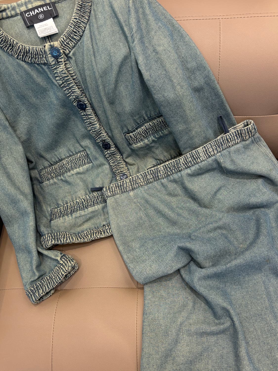 샤넬 데님 셋업 상품이미지4