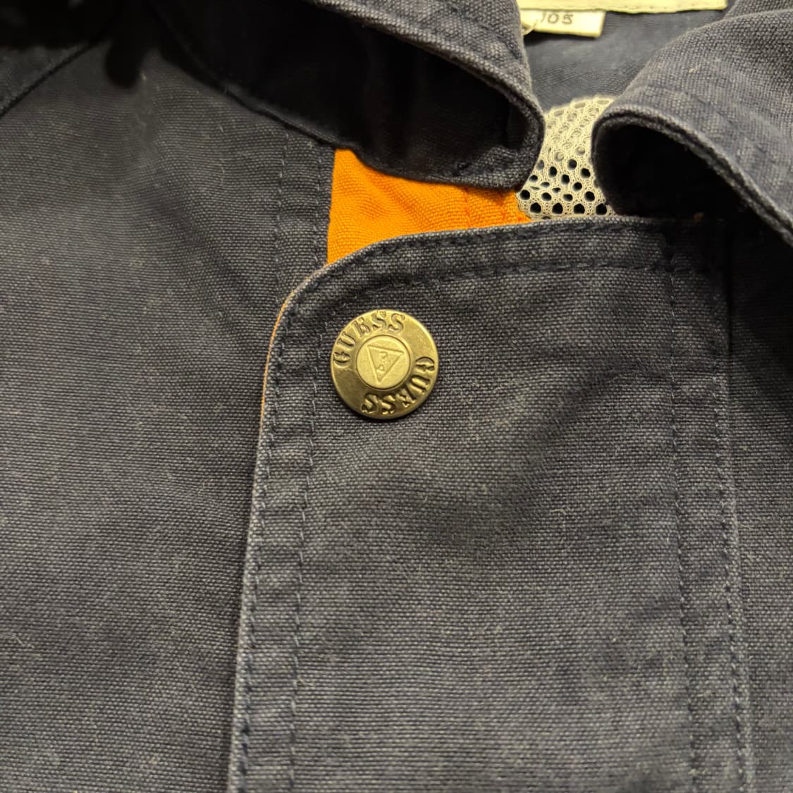 [105] 게스 USA 스포츠 네이비 오렌지 워크 배색 자켓 D759 상품이미지5