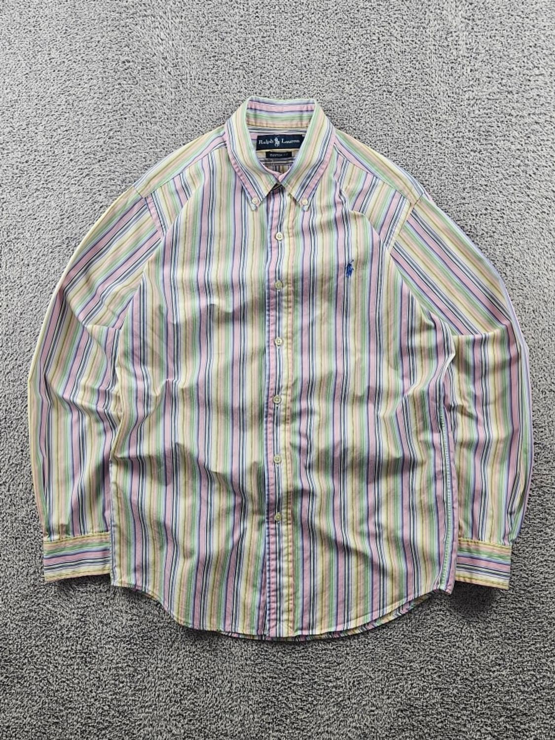 폴로랄프로렌 멀티컬러 스트라이프 커스텀핏 셔츠 ( M추정 )/ 11008 상품이미지1